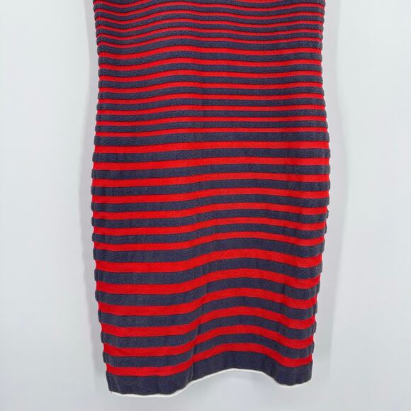 Alexander Wang Engineered Stripe Tank Dress Blue Orange Knit Bodycon Womens XS - Picture 10 of 11